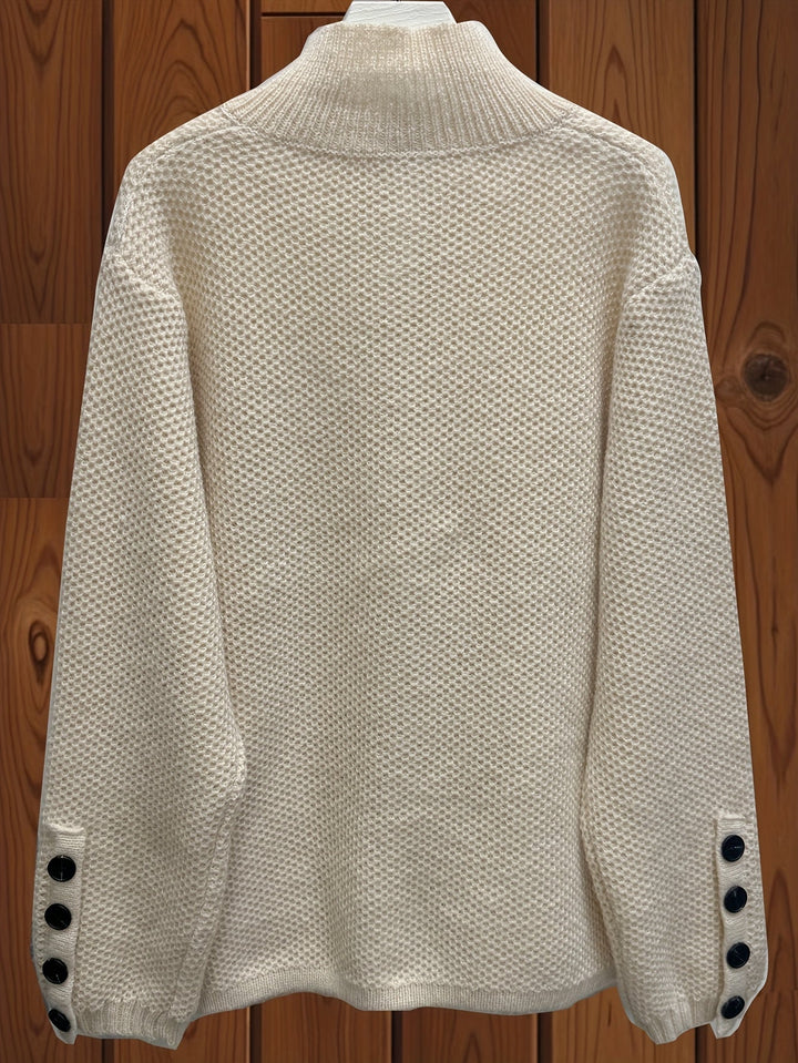 Vesara – Hochkragen-Strickjacke