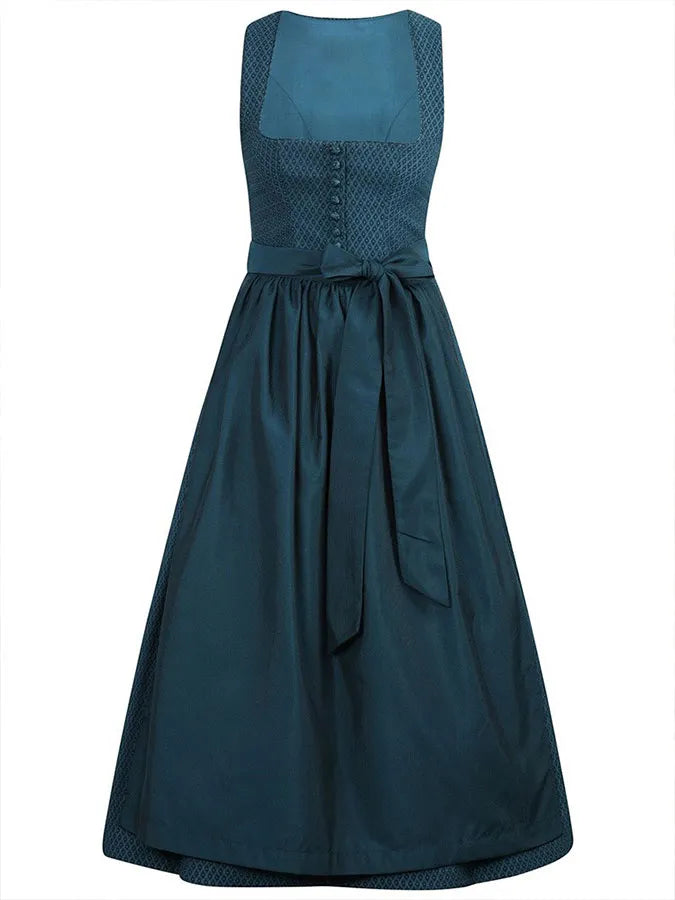 Solira – Jacquardkleid mit Bogenkante vorn