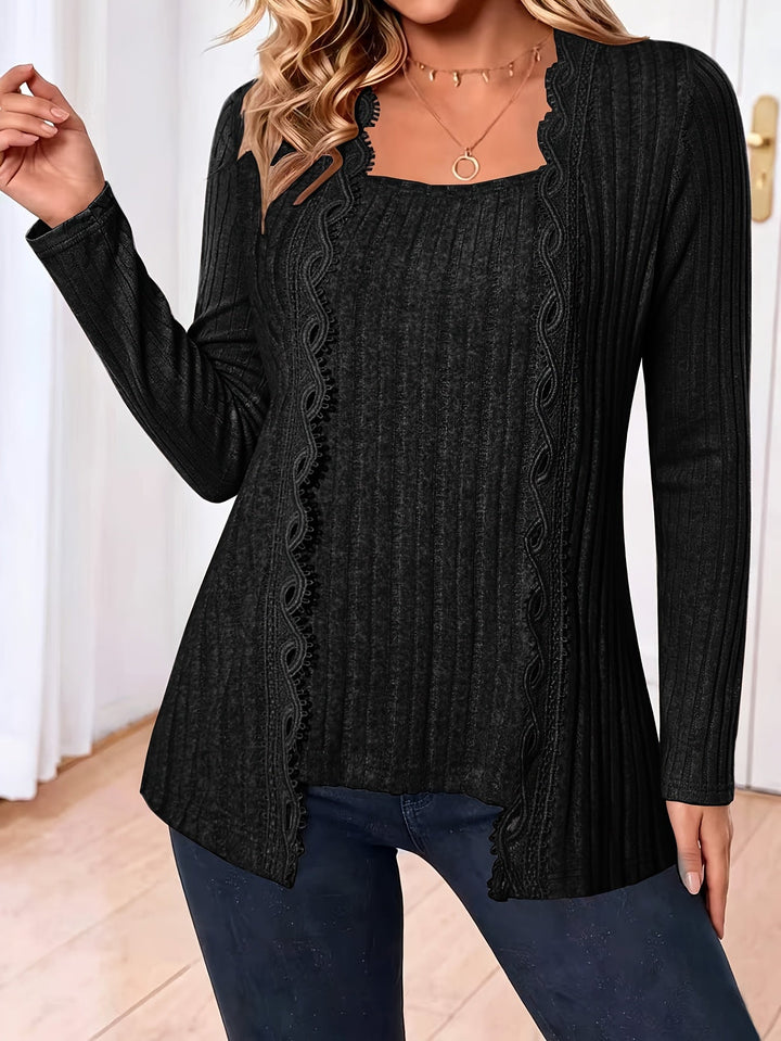 Zirela – Lagenlook Stretch-Stricktop