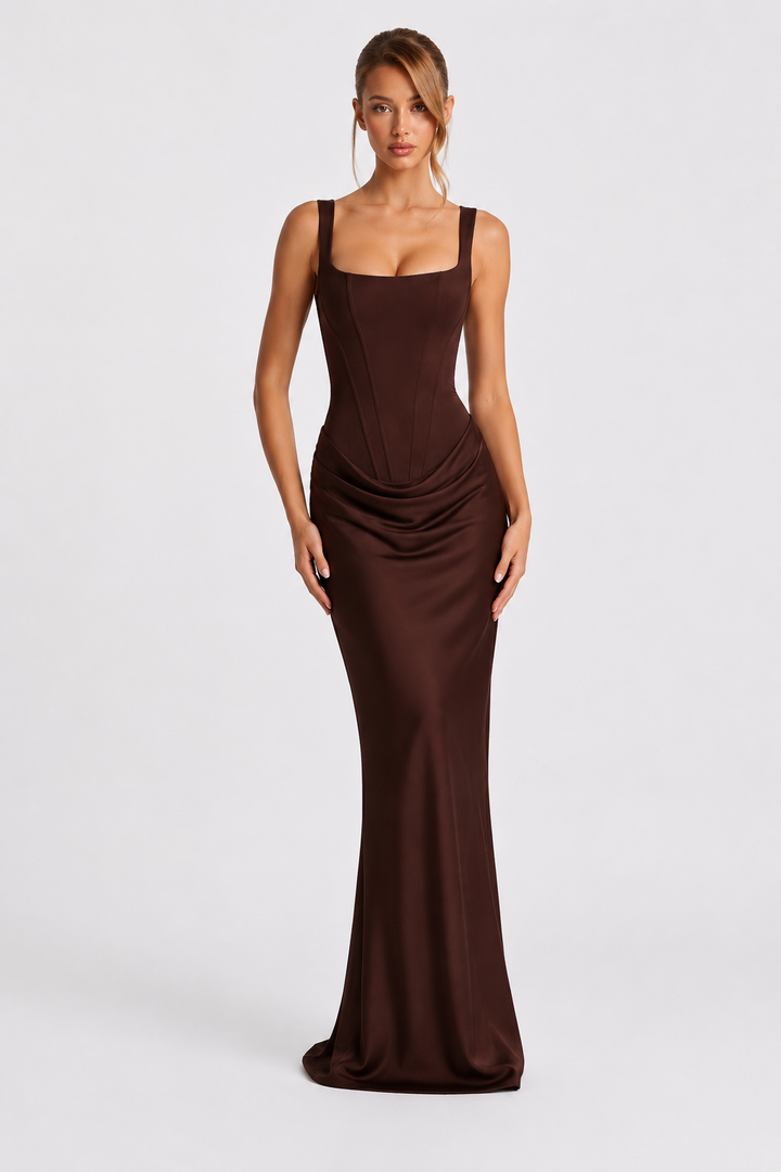Rheva – bodenlanges Korsettkleid