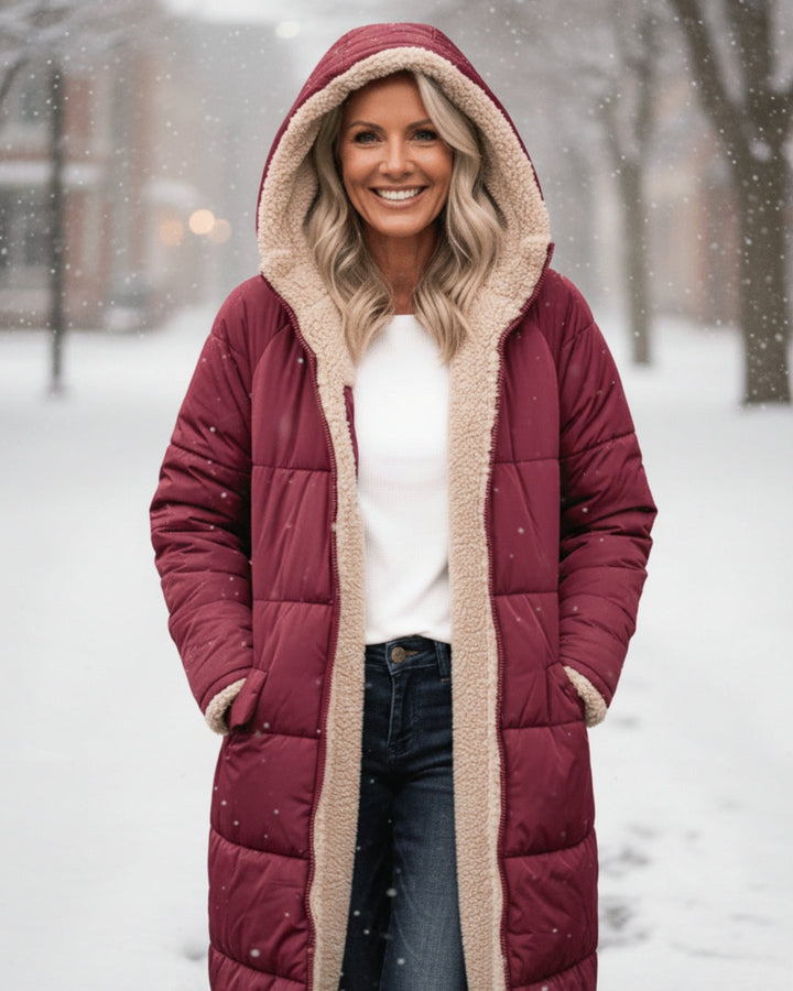 Arlise – Wendemantel mit Sherpa-Futter