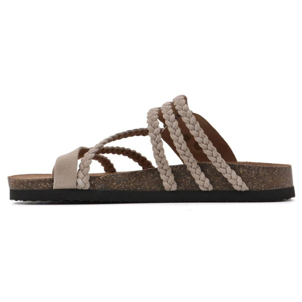 Selira – Geflochtene Wildledersandalen