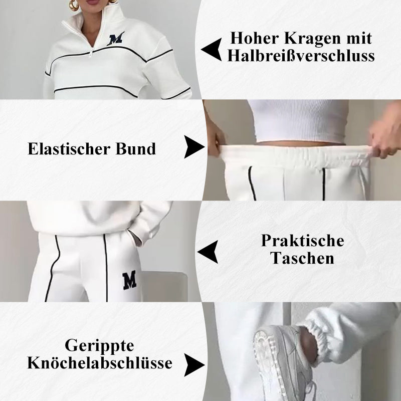 Rilena – 2-teiliges Sweatshirt-Set mit Seitenstreifen