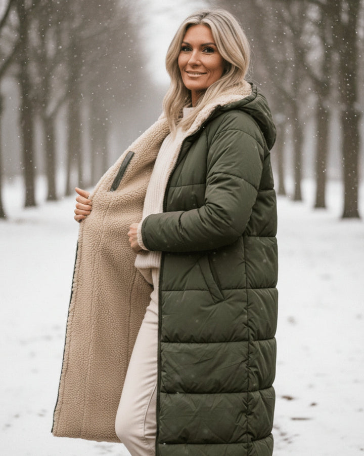 Arlise – Wendemantel mit Sherpa-Futter