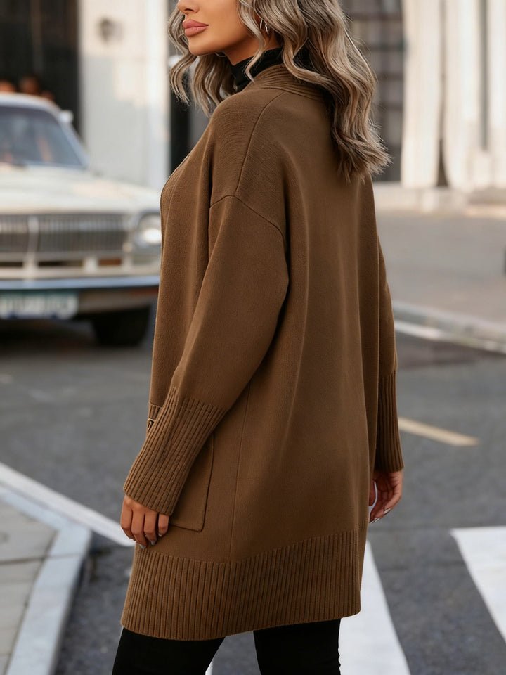 Navira – Gerippte Strickjacke