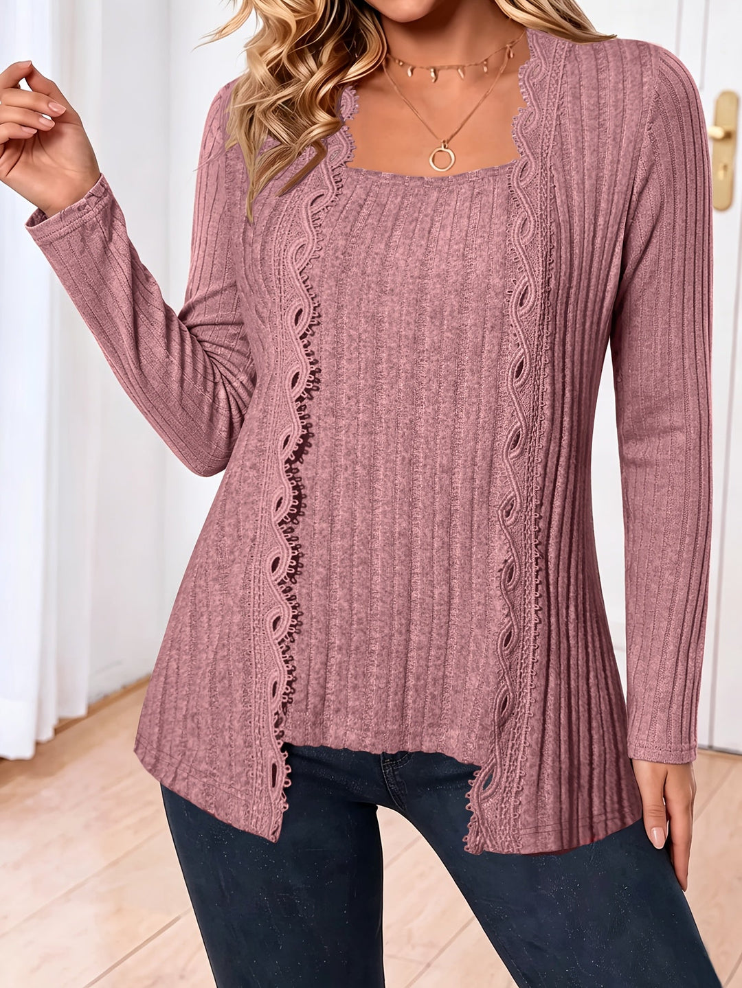 Zirela – Lagenlook Stretch-Stricktop