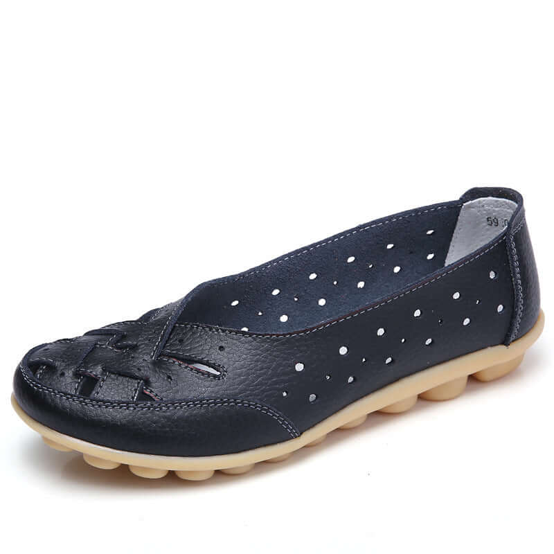 Nevara – Gel-dämpfende Lederschuhe mit Sohle