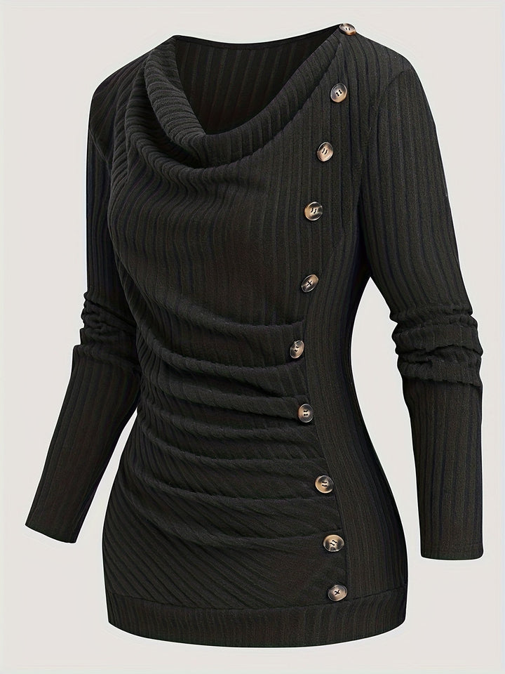 Solyne – Stricktop mit Rundhalsausschnitt