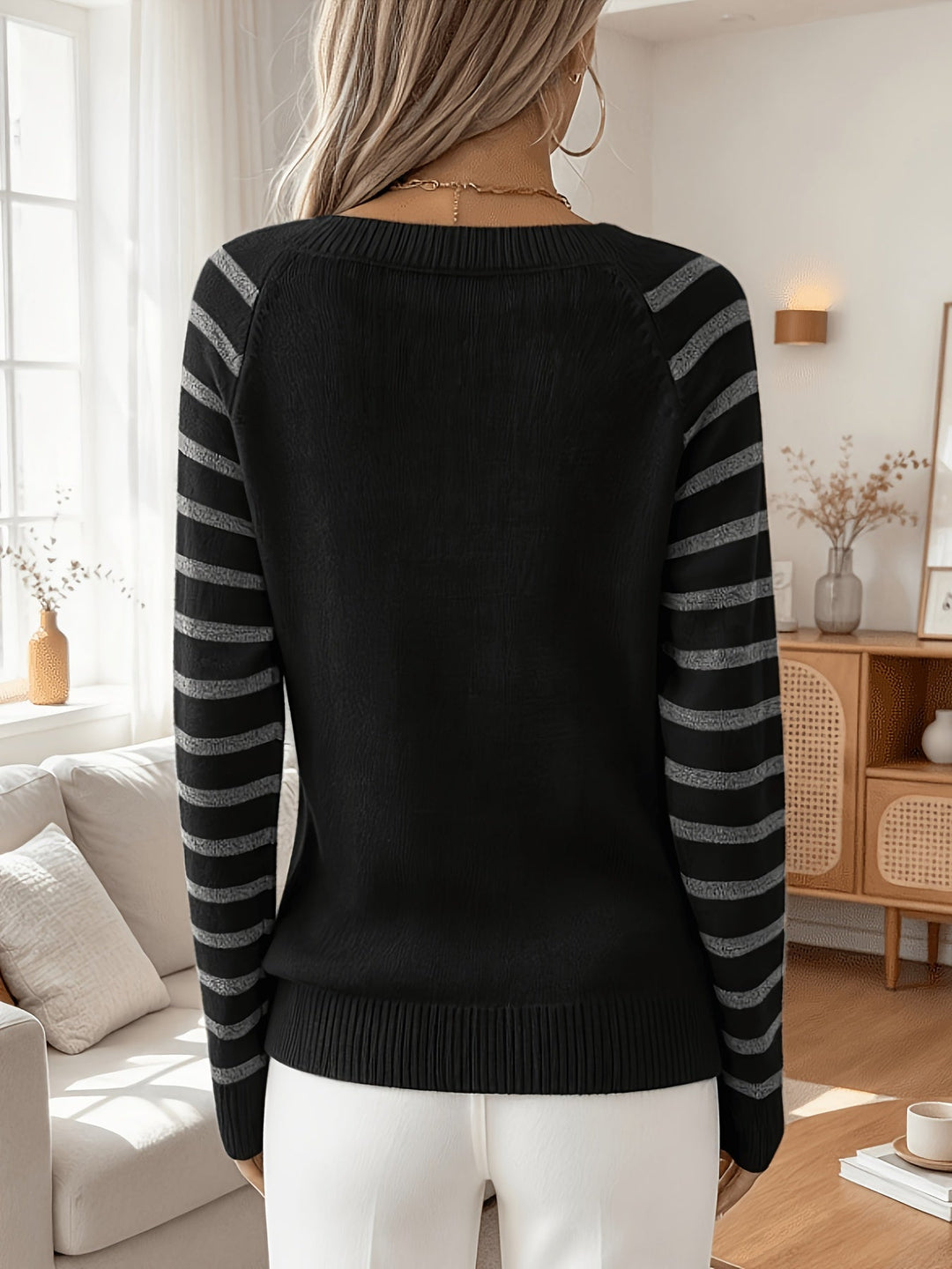 Velara – Mit Paillettenbesatz gestrickter Pullover