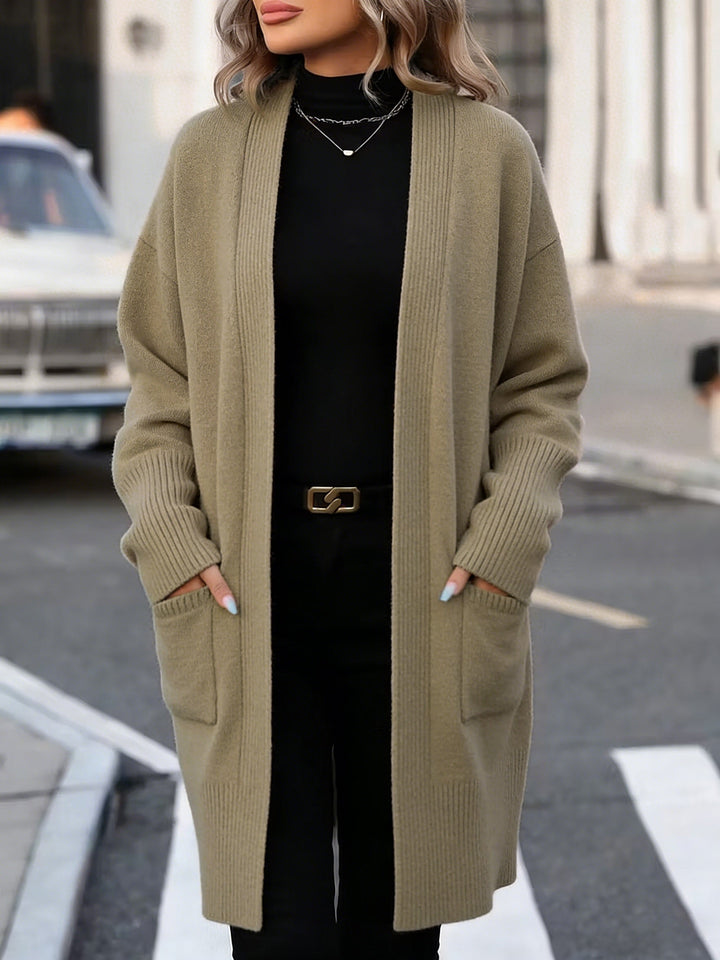 Navira – Gerippte Strickjacke