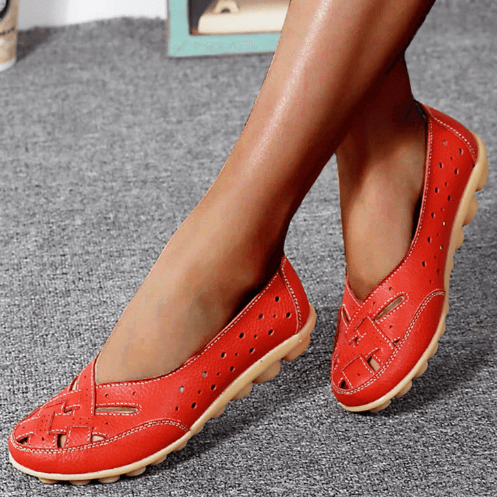 Nevara – Gel-dämpfende Lederschuhe mit Sohle