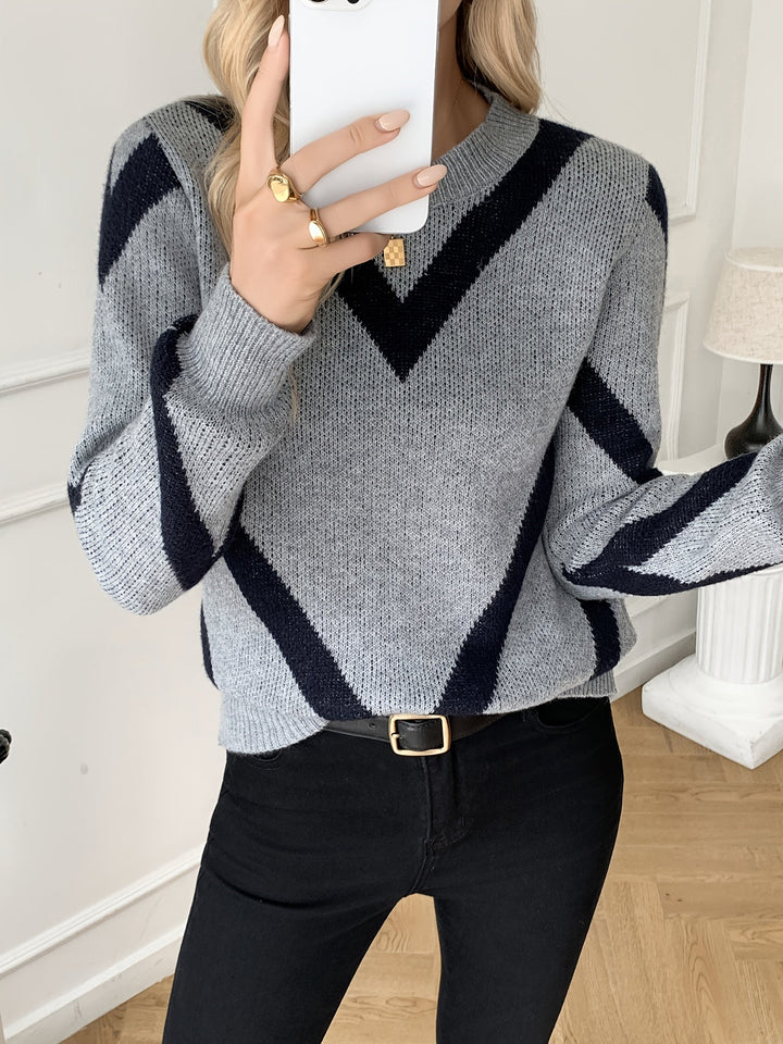 Virela – Gestreifter Strickpullover