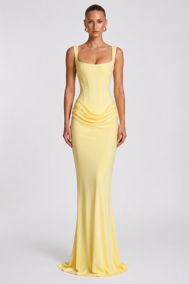 Rheva – bodenlanges Korsettkleid