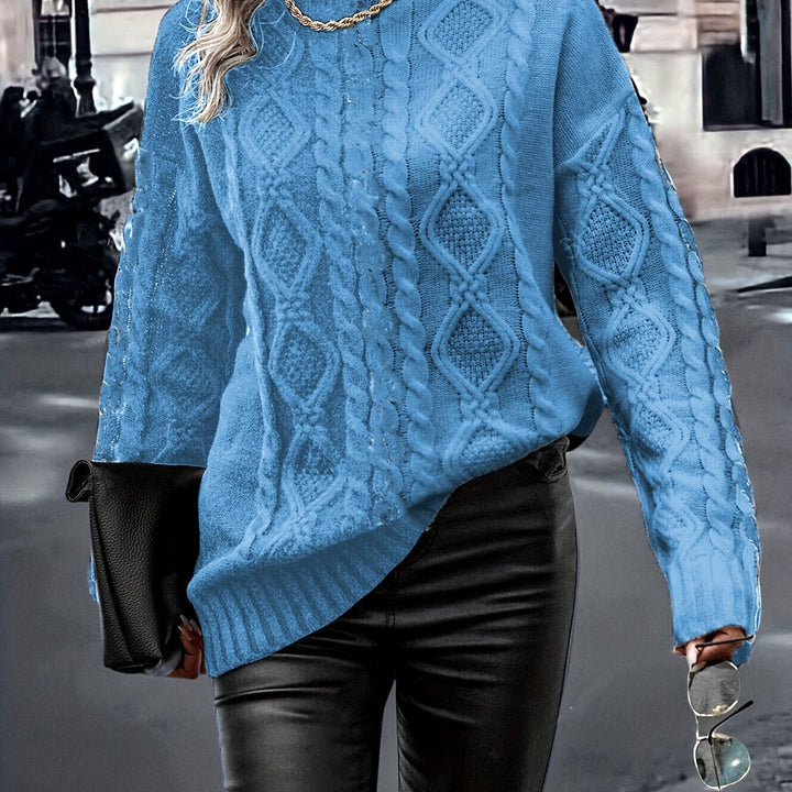 Nerise – vertikal gestreifte Strickbluse