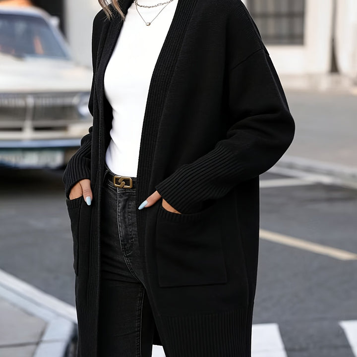 Navira – Gerippte Strickjacke