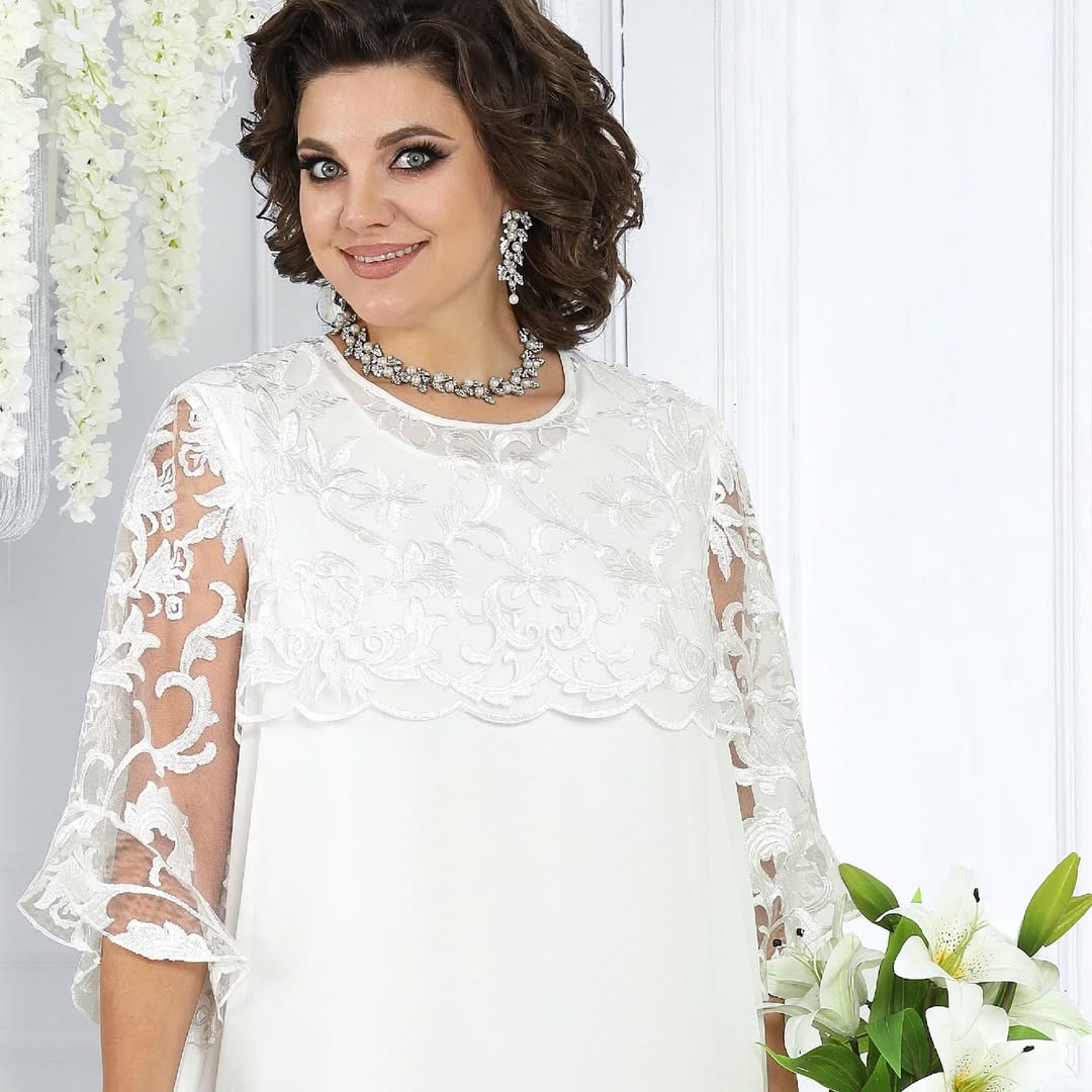 Novira – Patchwork-Chiffonkleid