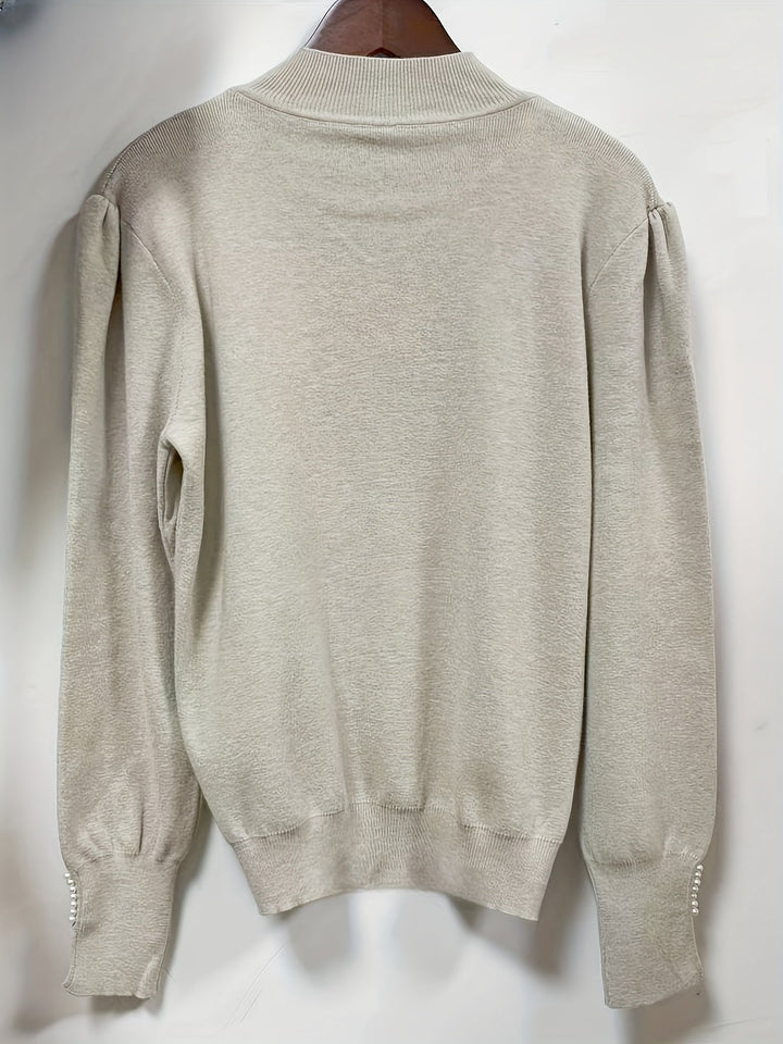 Neraya – Viskosepullover mit Perlendetails