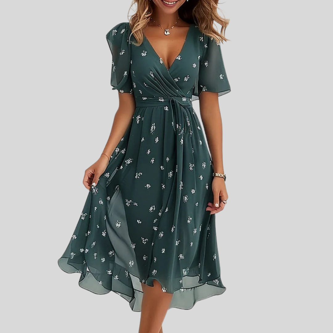 Zerisa – Asymmetrisches gewebtes Hemdkleid