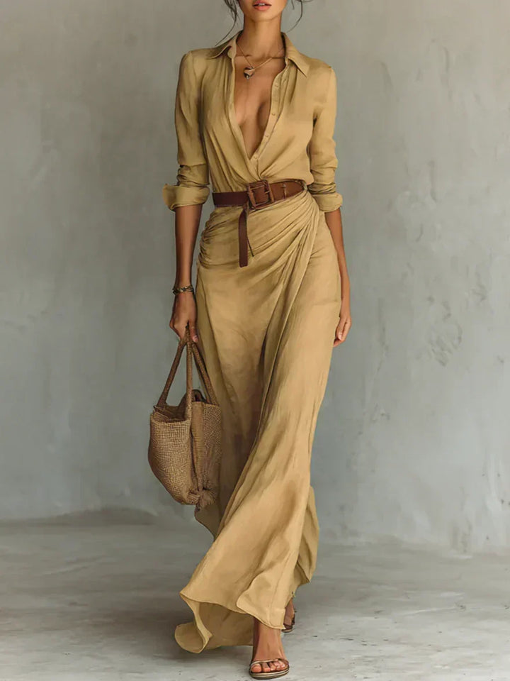 Sevra – Maxikleid mit Gürtel