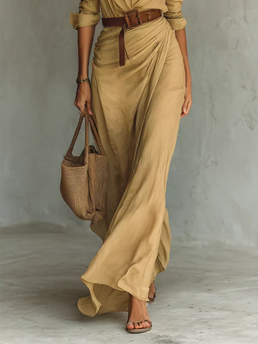 Sevra – Maxikleid mit Gürtel