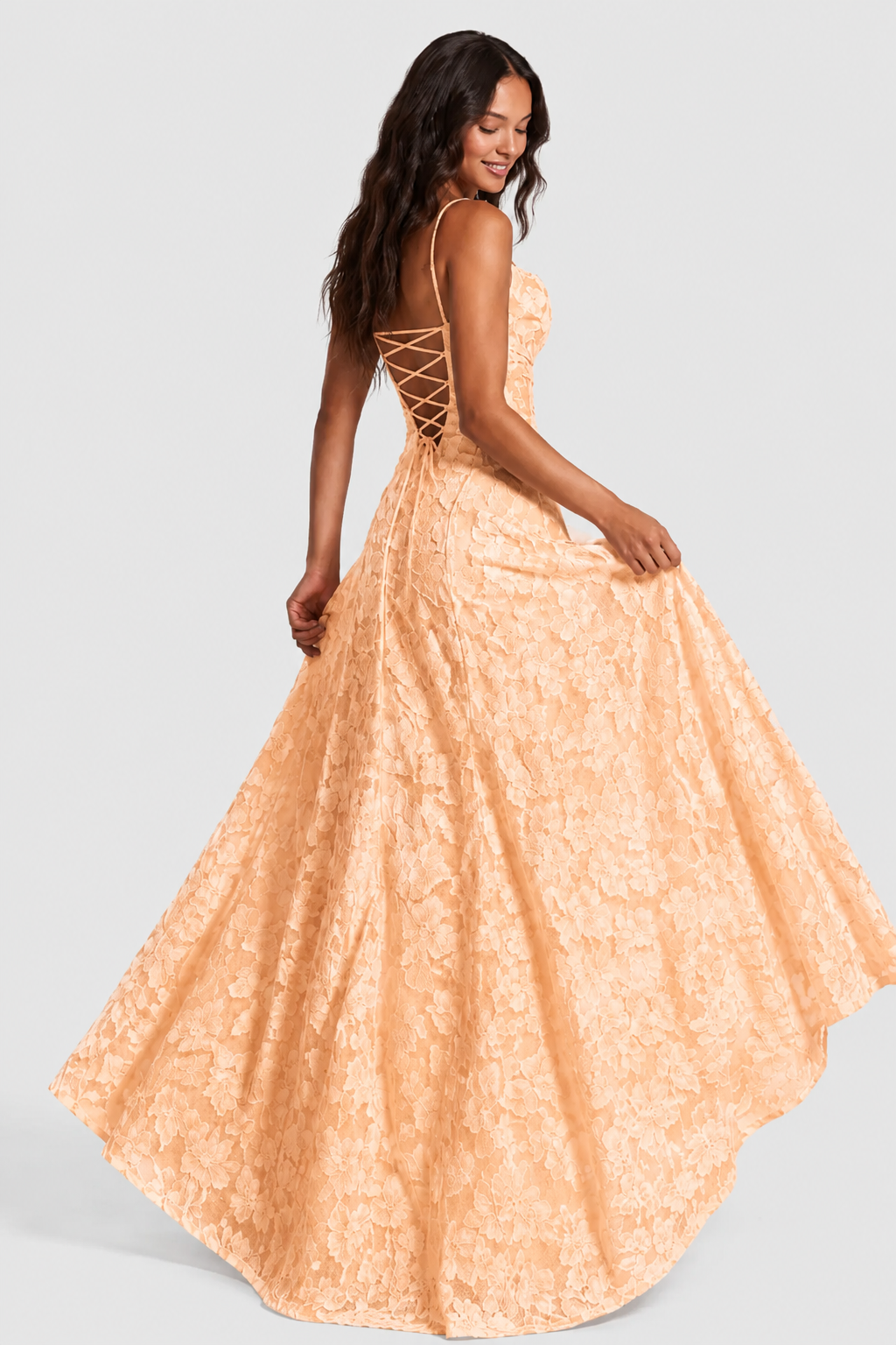 Nerila – erhabenes Blumenspitzenkleid