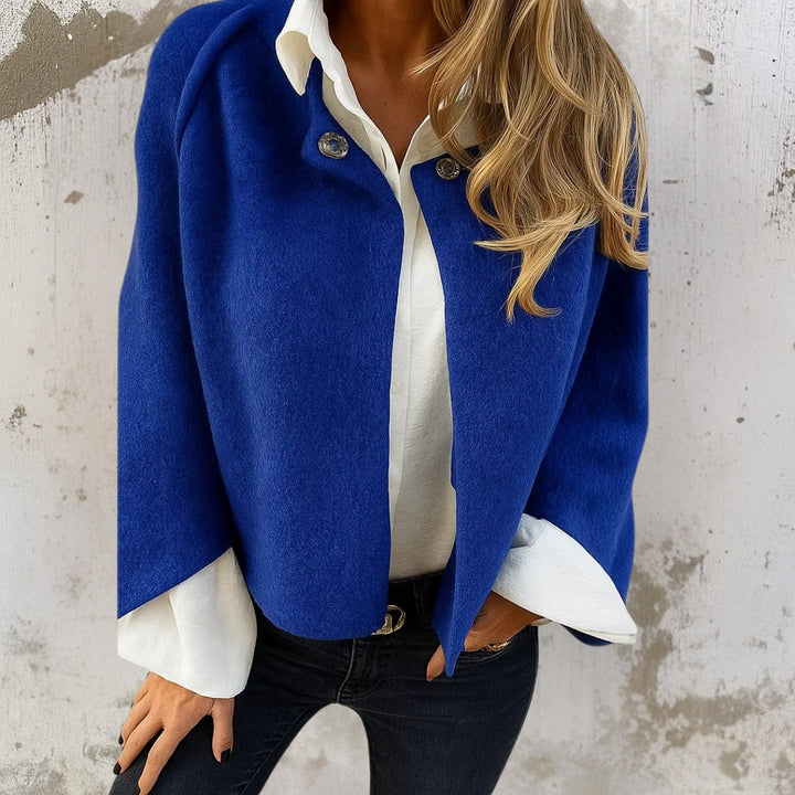 Nelira – Jacke mit einem vorderen Druckknopfverschluss und Kaschmir-Finish