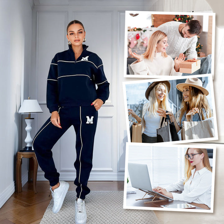 Rilena – 2-teiliges Sweatshirt-Set mit Seitenstreifen