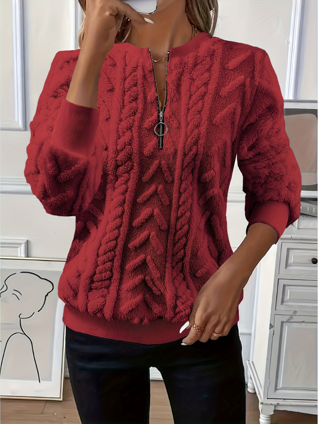 Tirena – gefütterter Strickpullover
