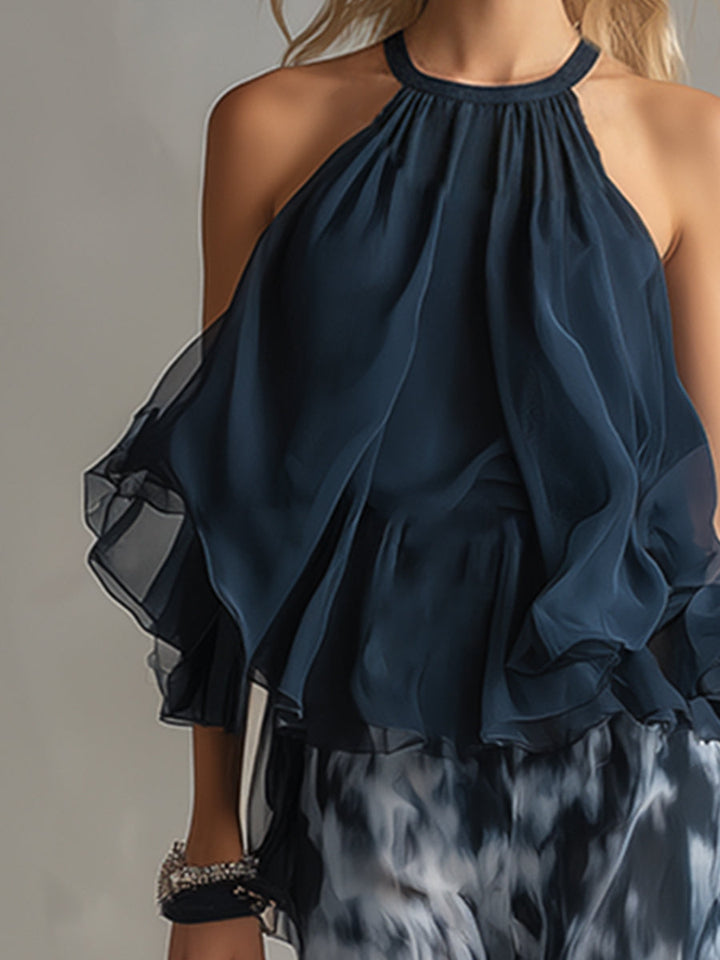 Rivana – Neckholder-Chiffon-Set