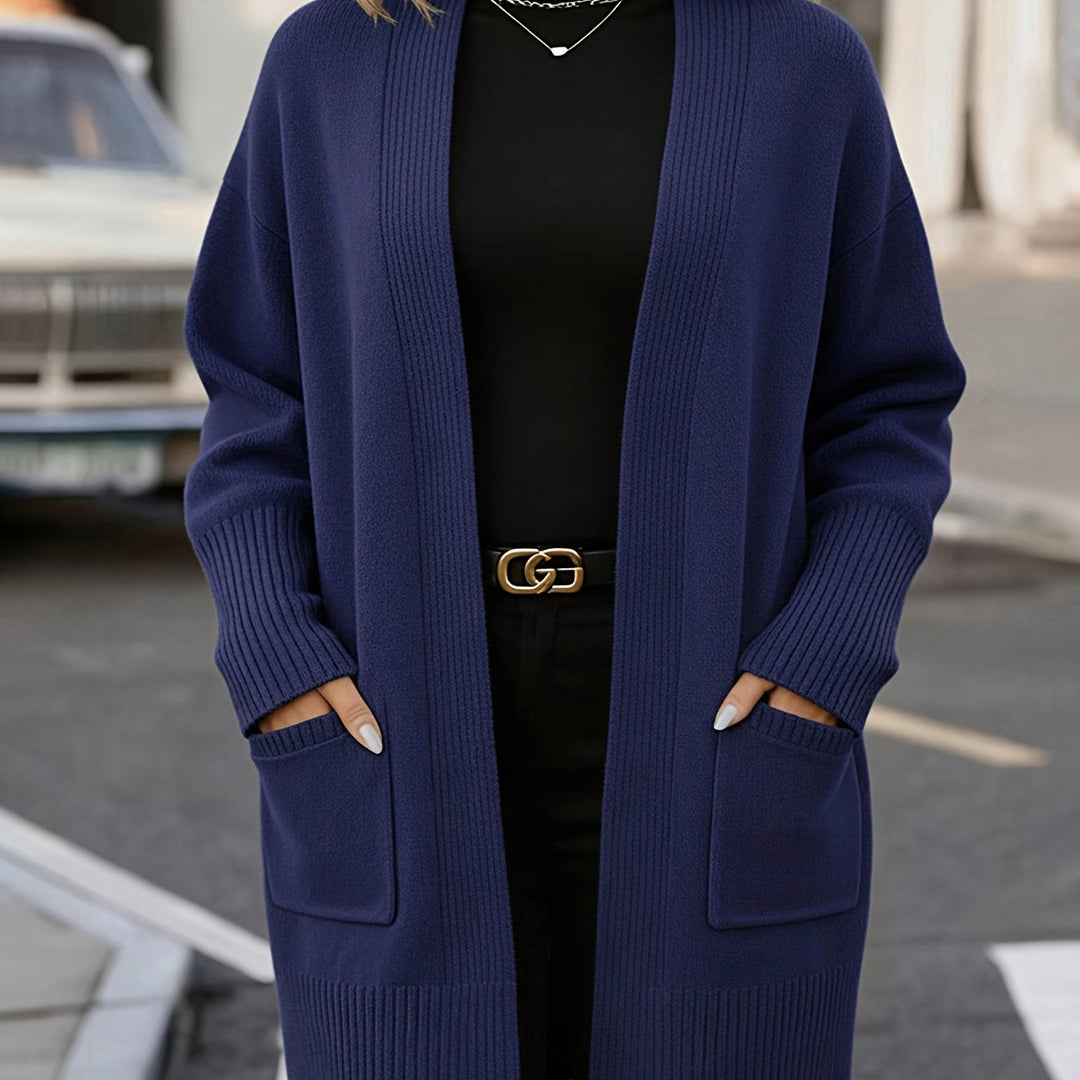 Navira – Gerippte Strickjacke