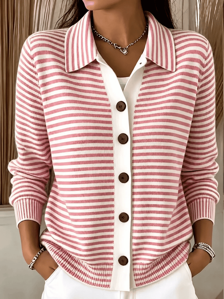 Neraya – Bedruckte Strickjacke