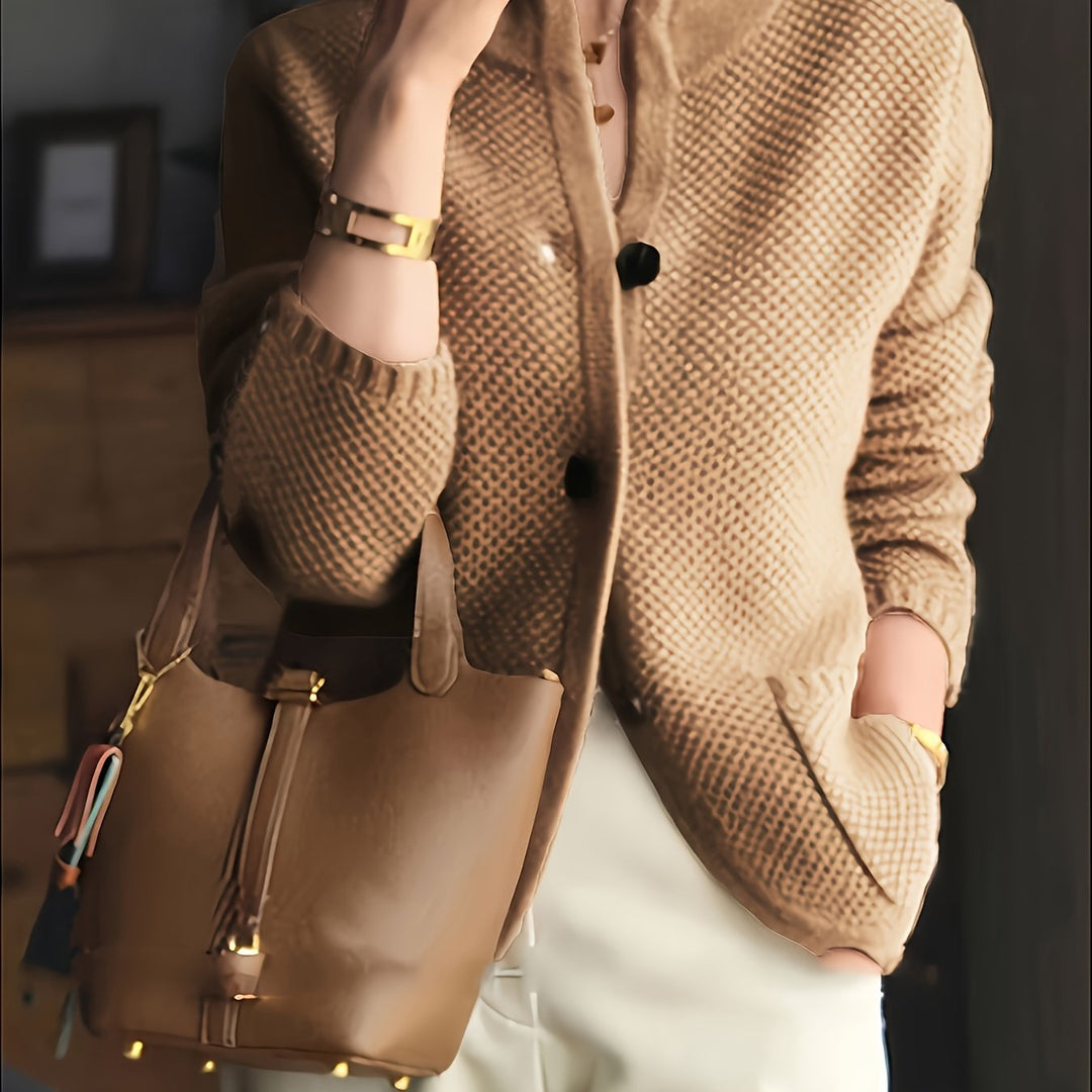 Avenya – Stehkragen-Strickpullover