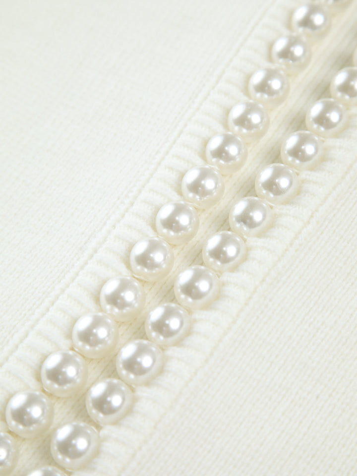 Virela – mit Perlenbesatz gestrickte Jacke