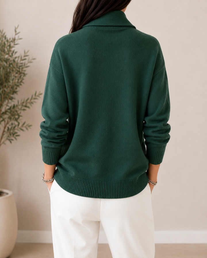 Noreli – V-Ausschnitt-Strickpullover