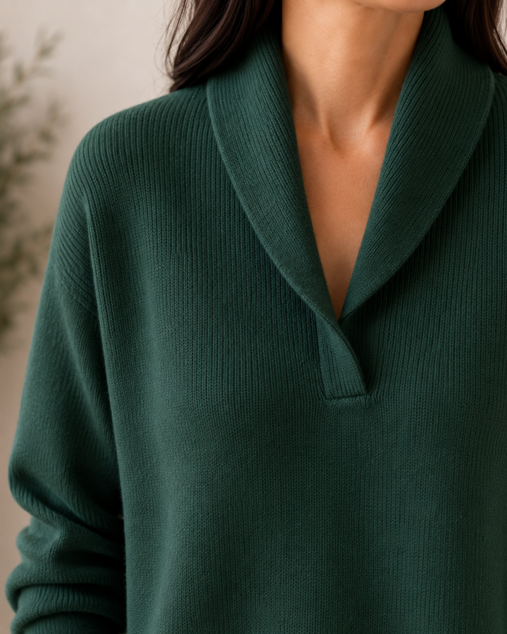 Noreli – V-Ausschnitt-Strickpullover