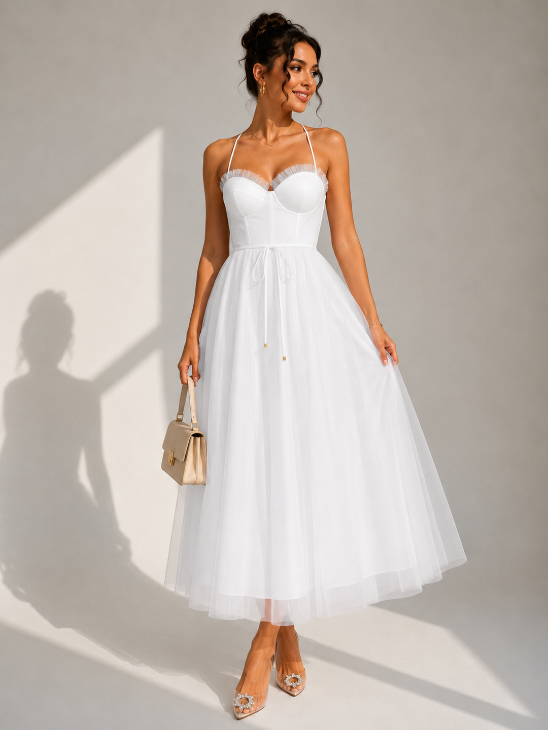 Virela – Offenes Tüllkleid