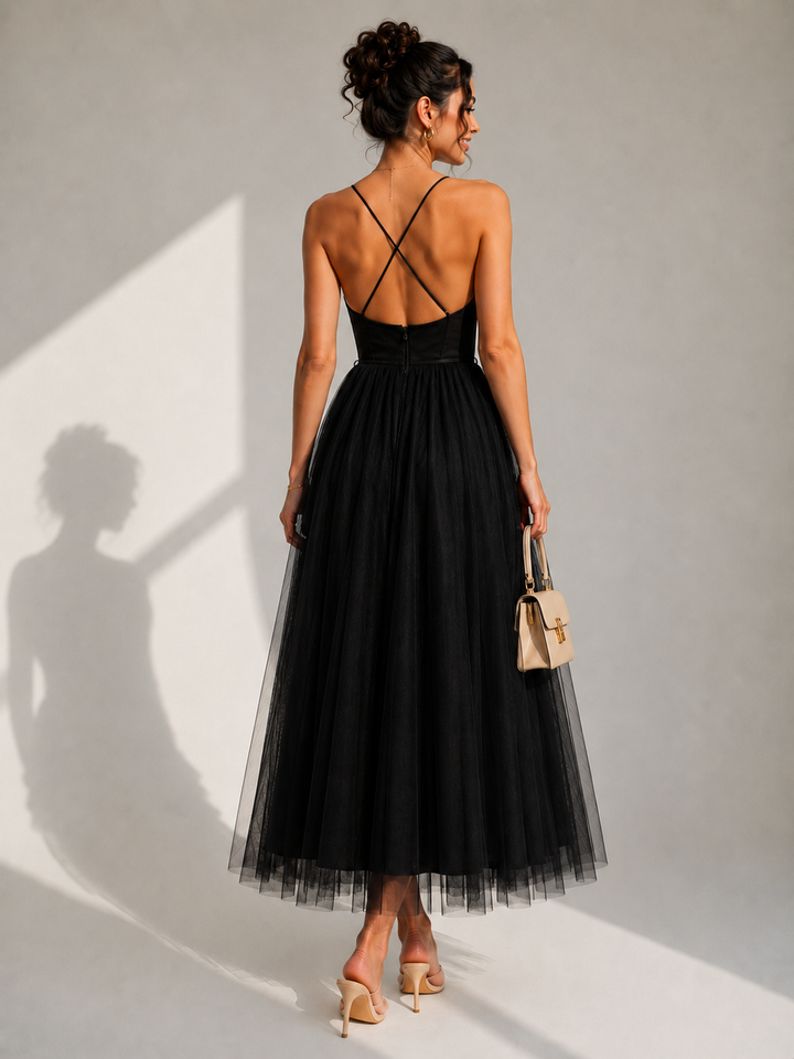 Virela – Offenes Tüllkleid