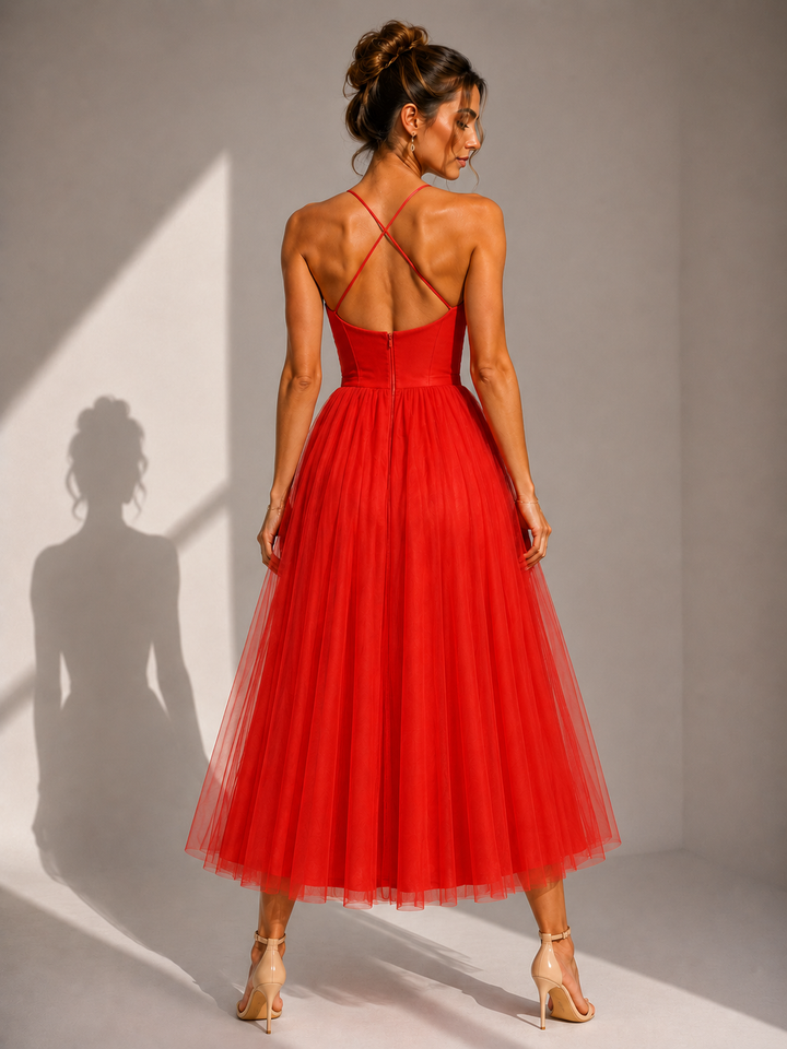 Virela – Offenes Tüllkleid