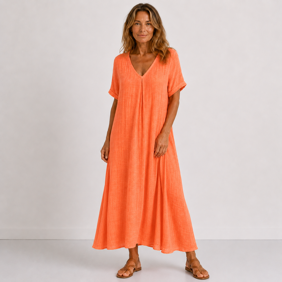Noreli – V-Ausschnitt, leichtes Kleid