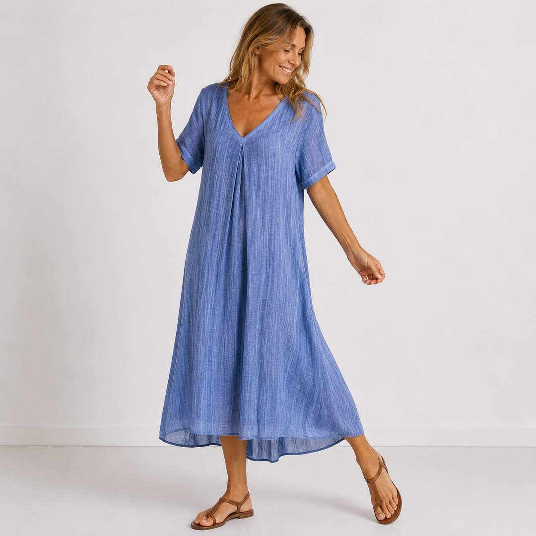 Noreli – V-Ausschnitt, leichtes Kleid