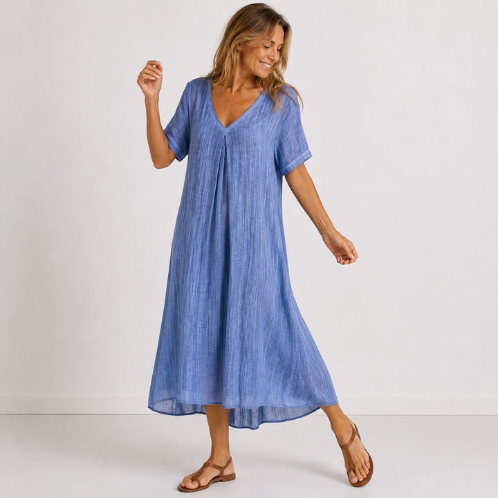 Noreli – V-Ausschnitt, leichtes Kleid