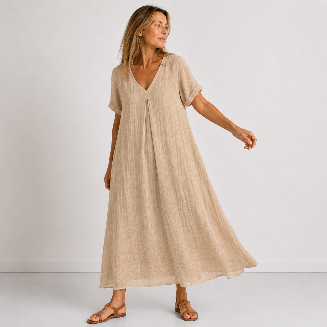 Noreli – V-Ausschnitt, leichtes Kleid