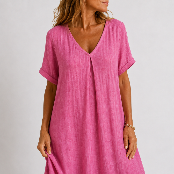 Noreli – V-Ausschnitt, leichtes Kleid