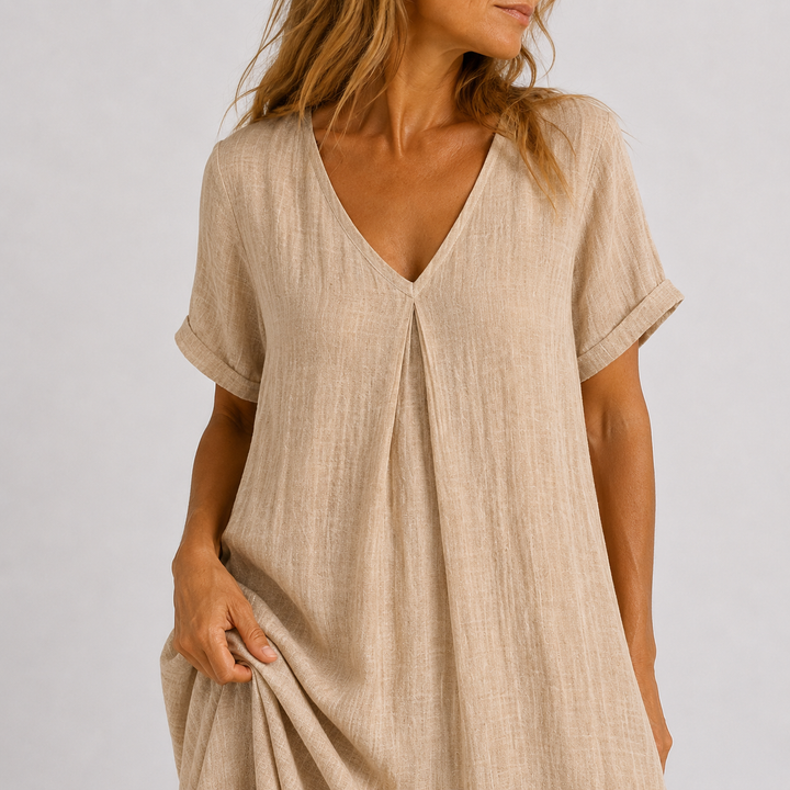 Noreli – V-Ausschnitt, leichtes Kleid