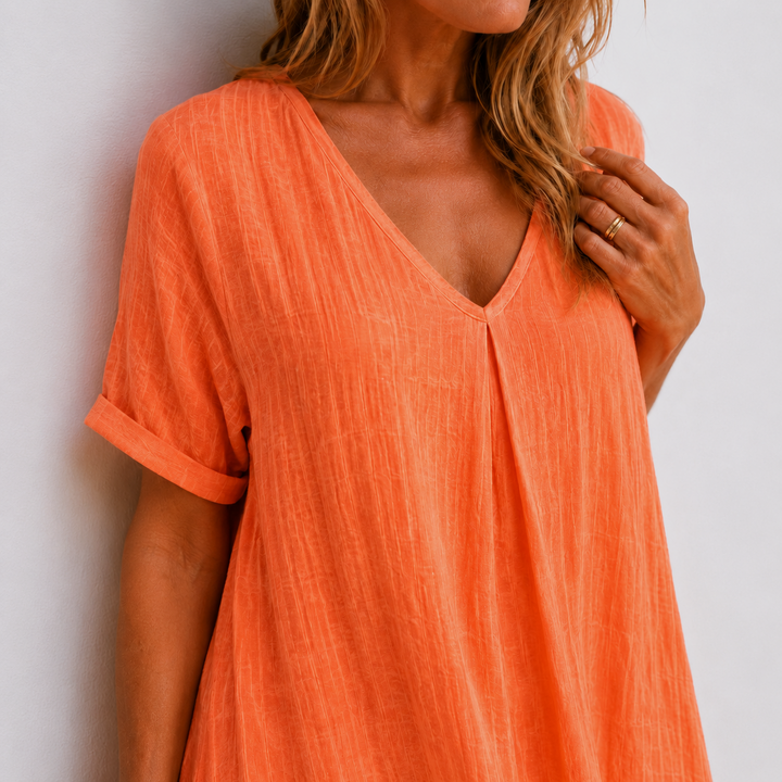 Noreli – V-Ausschnitt, leichtes Kleid