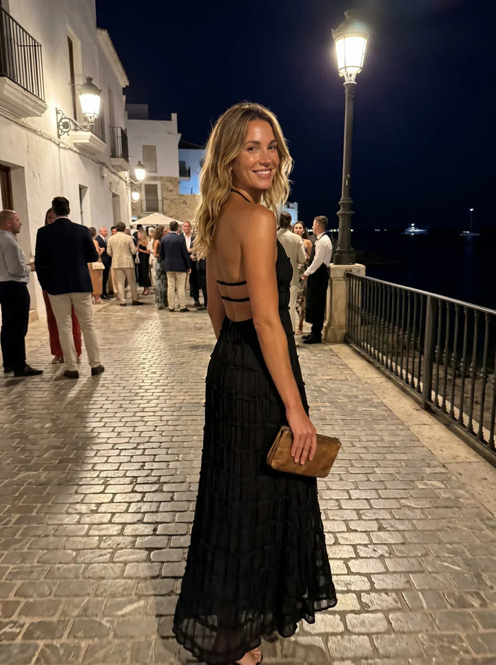 Ivessa – Gestuftes Rüschenkleid aus Baumwollmischung