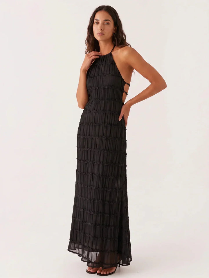 Ivessa – Gestuftes Rüschenkleid aus Baumwollmischung