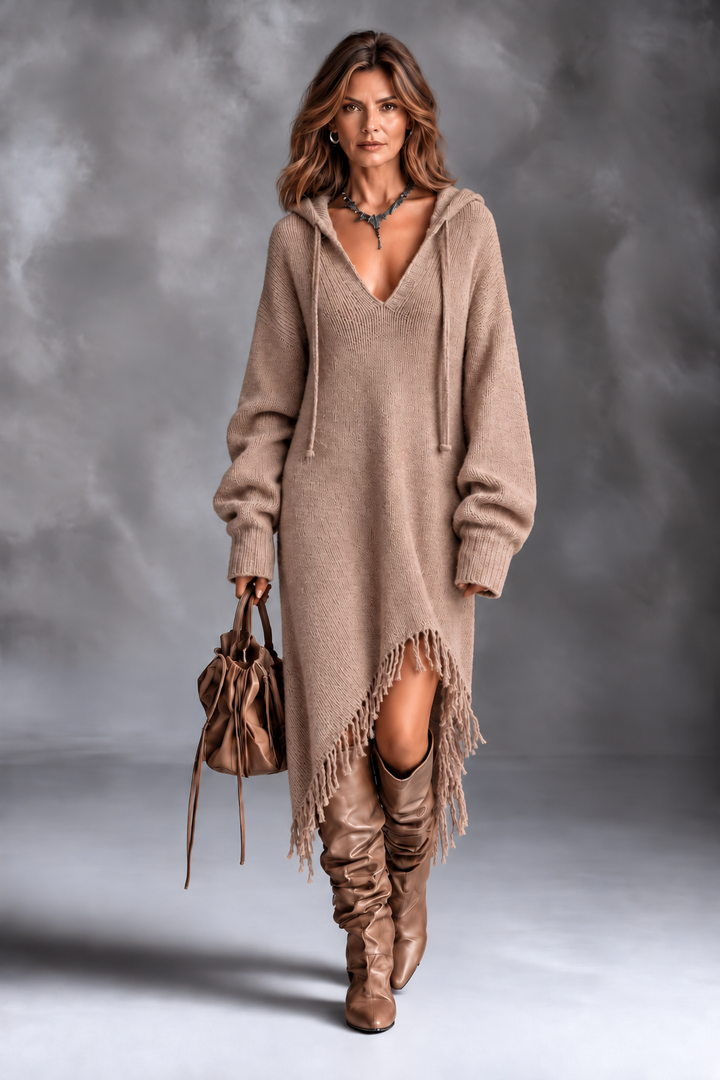 Garise – Kapuzenstrickkleid