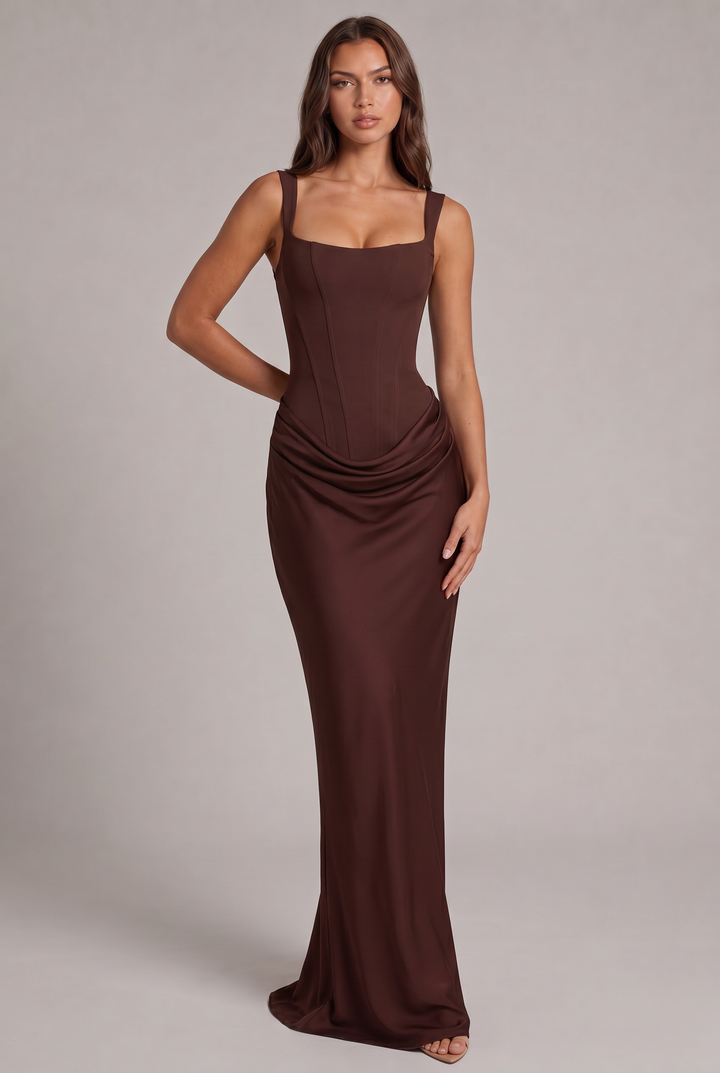 Nalise – Korsett-Lyocell-Maxikleid