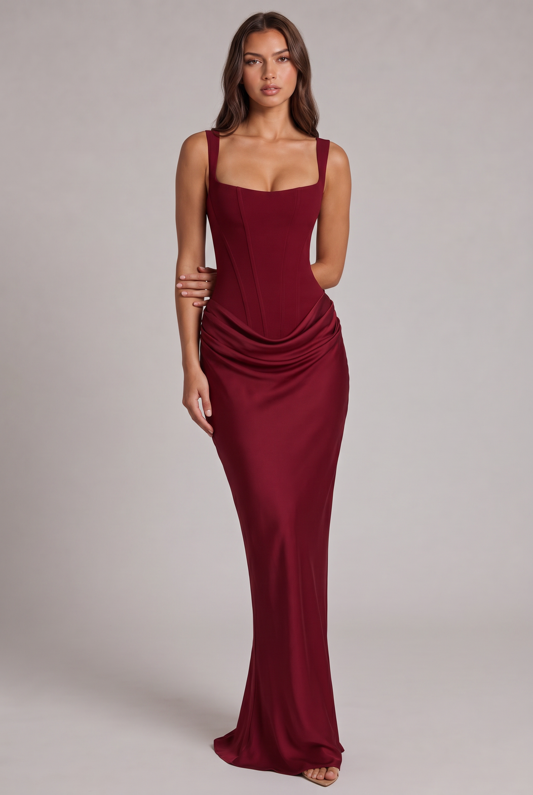 Nalise – Korsett-Lyocell-Maxikleid